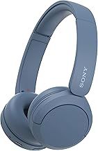 Sony WH-CH520 Wireless Bluetooth On-Ear Headphones, High Quality Sound, Lightweight Design, Up to 50hr Battery Life, Quick Charge, EQ, Clear Call Quality, iOS & Android - Blue