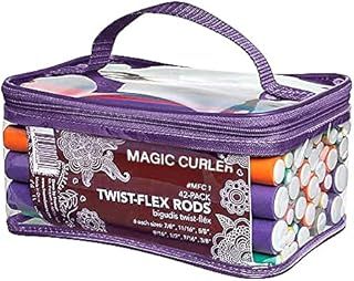 42-pack Bendy Rollers Durable Foam Curler Roller Set Hair Bendy Curlers Tool DIY Salon Hair Styling Curling Sticks with Case