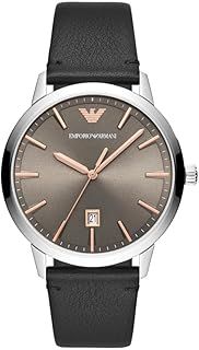 Emporio Armani watch for men, Three-Hand Date, Stainless Steel Watch, 43mm case size
