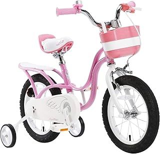 RoyalBaby pink swan girl’s kids children bike in size 12” 14” 16” 18”.