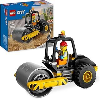 LEGO City Construction Steamroller, Vehicle Toy for Boys, Girls & Kids aged 5 Plus Years Old, Model Truck Building Set with a Worker Minifigure, Engineering Toys, Small Birthday Gift Idea 60401