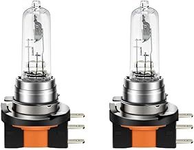 SOFOC-H15 12V Halogen Car Headlight DRL High/Low Beam Design Dual Filaments Bulb Warm White 55W/15W Anti-Glare 2Pcs