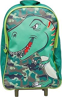 Dinosaur Wheeled Bag Dinosaur Suitcase for Boys, Kids Trolley Hand Luggage with 2 Wheels, Practical Carry On Suitcase, Children Toddlers Travel Bag Gifts for Boys Dinosaur Trolley