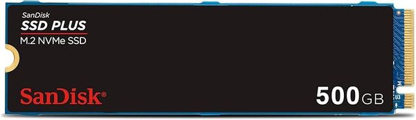 SanDisk SSD Plus 500GB M.2 NVMe SSD, Internal SSD, M.2 2280, PCIe Gen3.0, easy installation, Western Digital Dashboard, 3 Year Warranty