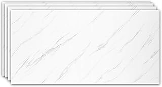IZODEKOR Marble Look Wall Cladding - 4 Pcs 120x60cm - Alternative to Bathroom Tile, Shower Wall Panels, Granite Effect PVC Cladding | Calacada
