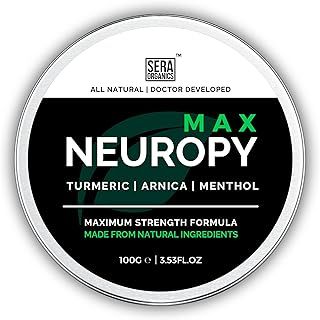 Neuropathy Cream – Max Strength Balm with Turmeric, Arnica & Menthol – Soothing & Hydrating Care for Feet, Hands, Legs & Toes – Fast-Absorbing, Non-Greasy Formula (100g) by Sera Organics