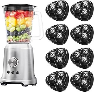 YUXIANLB Furniture Sliders Pulley 8PCSp Self Adhesive Caster Wheels 360 Degree Swivel Plate Casters Universal Wheel Juicer Parts Accessories Appliance Rollers Sliders For Kitchen With 3 Ball Bearings