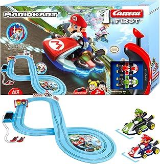 Carrera FIRST 20063028 Mario Kart - FIRST Slot Racing Track, For Children From 3 Years And Adults, 2.9 Metres, With Mario Kart - Mario & Mario Kart - Luigi - Multicolor