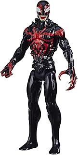 Spider-Man Maximum Venom Titan Hero Miles Morales Action Figure, Inspired By The Marvel Universe, Blast Gear-Compatible Back Port, Ages 4 And Up