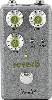 Fender Hammertone Reverb Effect Pedal, with 3 Reverb Modes, Damping and Tone Control, True-Bypass