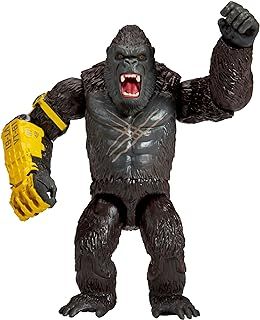 MonsterVerse Godzilla x Kong: The New Empire, 6-Inch Kong Action Figure Toy, Iconic Collectable Movie Character, Includes B.E.A.S.T Glove Feature, Toy Suitable for Ages 4 Years+