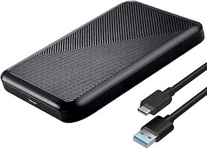 USB-C 2.5 Hard Drive Enclosure USB Type-C 3.1 Gen.2 External HDD SSD Caddy Tool-Free Design SATA [UASP Supported] For 2.5-Inch SATA HDD/SSD Disk