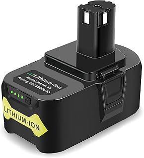 ASUNCELL 18v 5.0Ah Battery for Ryobi Li-ion Replacement Battery for Ryobi Power Tool One with LED Indicator power over 120 cordless power tools Compatible with BPL, P, C, BID-Series and so on