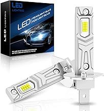 SHINYY H1 LED Headlight Bulbs, 2023 New 18000LM 6500K White LED H1 Headlights CANbus Error Free H1 High Beam Low Beam Lamps for Car, 1:1 Replaces Halogen and Xenon Lights, 2PCS