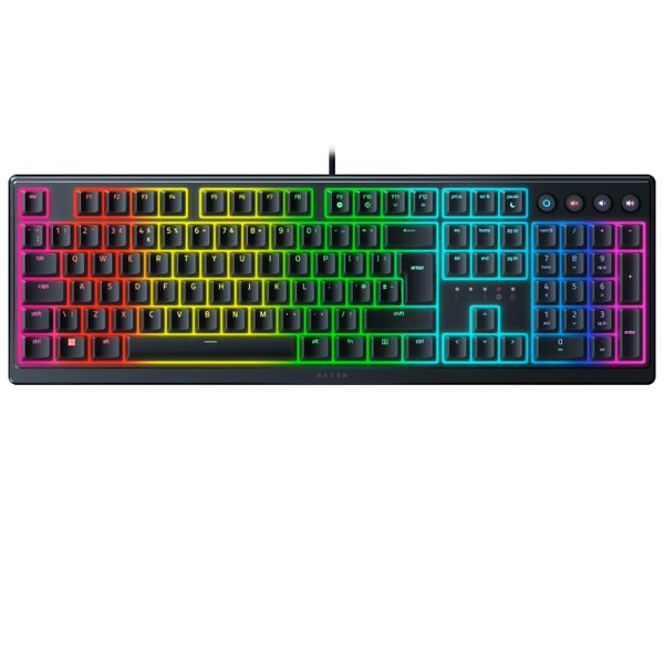 Razer Ornata V3 - Low-profile Mecha-membrane Keyboard with Razer Chroma RGB (Hybrid Mecha-Membrane Switch, Ergonomic Wrist Rest) QWERTY UK Layout | Black