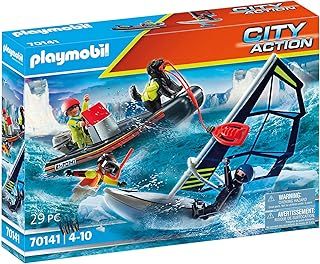 Playmobil City Action 70141 Sea Rescue: Water Rescue with Dog, For Ages 4+