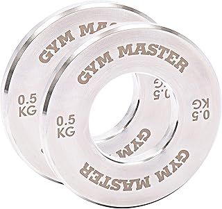 GYM MASTER Pair of Olympic 2" Fractional Change Weight Plates Precision Steel Discs