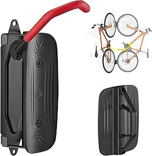 Mimoke Swivel Bicycle Wall Mount - Bicycle Hanger - Vertical Bike Rack- Bicycle Storage for the Garage - MTB & Road Bike