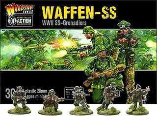 Warlord Games German Waffen SS Infantry - 28mm Scale Plastic Miniatures for Bolt Action Highly Detailed World War 2 Miniatures