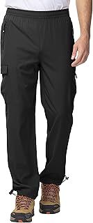 YSENTO Mens Quick Dry Walking Hiking Trousers Outdoor Lightweight Breathable Trekking Work Trousers with Zip Pockets
