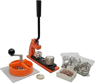 Ebadges 25mm UK Made Professional Metal Badge Maker | Badge Making Kit with 250 Badges | Badge Machine with Circle Cutter | Interchangeable Dies Available | Make Your Own Badges | Badge Maker Machine
