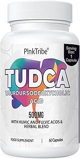 TUDCA 500mg, Tauroursodeoxycholic Acid with Humic and Fulvic Acids, Beet Root and More, Tudca Bile Salt Supplement for Liver Health, Digestion, Detox and Repair (Pack of 1)