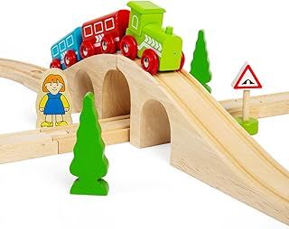 Bigjigs Figure Eight Complete Wooden Train Set (43 Piece)