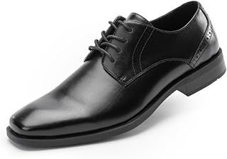 Men's Oxfords Lace Ups, Leather Lined, Square Toe Dress Shoes for Men Formal Occasions Gatsby