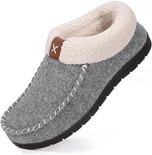 VeraCasy Wamen's Moccasin Slippers Warm Comfy Faux Wool Memory Foam Indoor House Shoes
