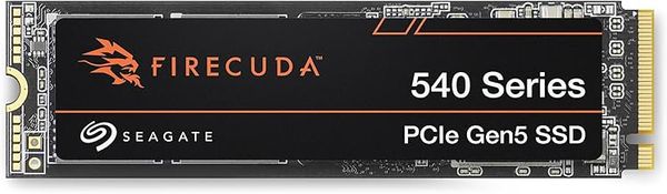 Seagate FireCuda 540 SSD 1TB, Internal Solid State Drive - M.2 2280 PCIe Gen5, speeds up to 10,000MB/s and 2,000TBTBW, Data Rescue Services (ZP1000GM3A004)