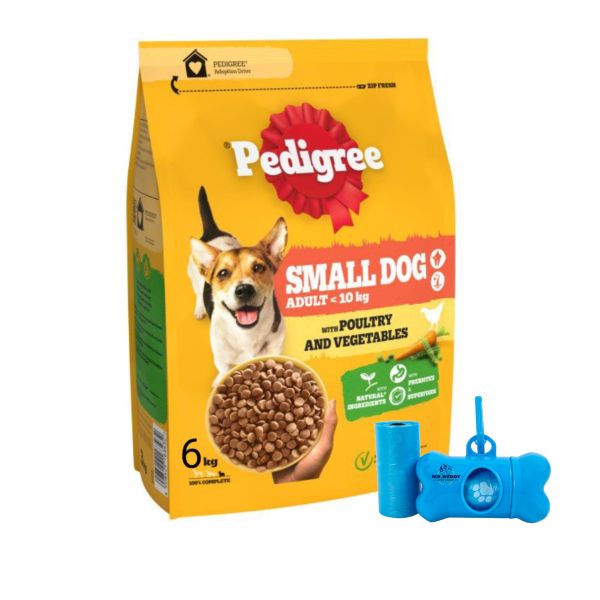 Pedigree Small Dog Complete Dry With Poultry And Vegetables 3kg
