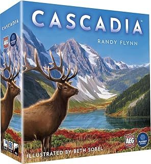 Alderac Entertainment Group | Cascadia puzzly tile-laying and token-drafting game in English for All Family | Strategic and Competitive Game for 1-4 Players | Create the most harmonious ecosystem