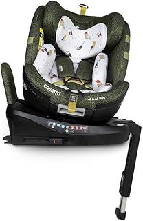 Cosatto All in All Ultra Car Seat 360° Swivel Spin All Stage iSize - Group 0+123, 0-36kg, 0-12 Years, 40-150cm, ISOFIX, ERF, R129 Compliant, Anti Escape (Bureau)