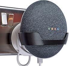 P3D-Lab Power Plug Wall Mount Bracket for Google Home Mini - Full, Black - 3 Years Warranty - Made in UK