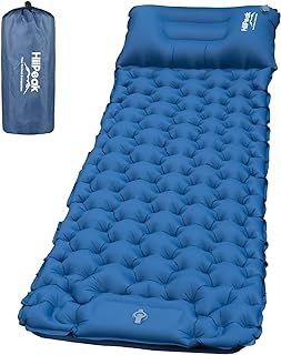 HiiPeak Camping Sleeping Pad - Ultralight Inflatable Sleeping Mat with Built-in Foot Pump & Pillow, Compact Waterproof Camping Air Mattress for Tent, Backpacking, Hiking, Tent Trap Traveling