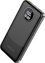 Power Bank 10,000mAh Fast Charging External Battery USB C Portable Charger with LED Digital Display 3 Outputs and 2 Inputs(Mysterious Black 2024)