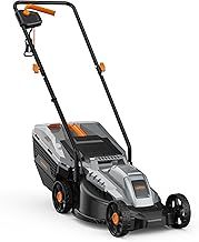 VonHaus Lawnmower 1200W – Electric Corded Lawn Mower for all Types of Grass – 30L Collection Bag, 320mm Working Width, 10m Cable, Foldable Height Adjustable Handlebar, 3 Depth Settings, Carry Handle