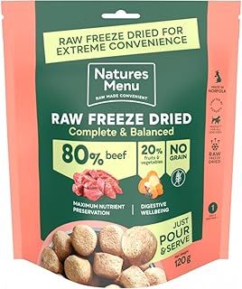 Natures Menu Freeze Dried Dog Food 80/20 Beef - 120g