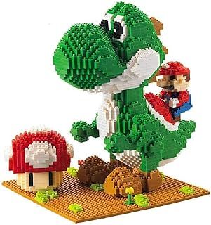 Micro Blocks Set, Dinosaur Building Blocks, Classic Cartoon Anime Nano Blocks, 3D Model DIY Mini Toy Gifts for Children and Adults (A)