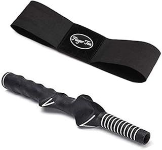FINGER TEN Golf Training Aid Swing Grip and Trainer Arm Band, Posture Correction Practice Alignment for Beginner Men and Women