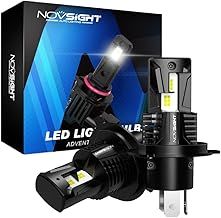 NOVSIGHT H4 LED Headlight Bulbs - 1:1 Mini Design 80W 18000LM 6500K H4/9003 Headlight Bulbs, Plug and Play, Replacement Halogen and Xenon H4 Bulbs, IP68 Waterproof, Pack of 2