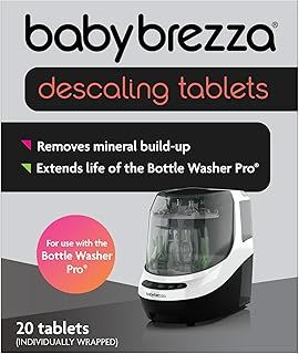 Baby Brezza Descaling Tablets for Baby Brezza Bottle Washer Pro Only | Feeding Bottles - Pack of 20 Tablets
