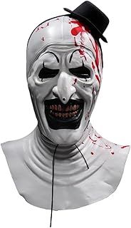 nezababy Art The Clown Mask Terrifier Mask Clown Accessories Scary Killer Role Play Headgear Halloween Cosplay Prop