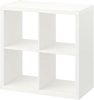 Kallax Unit, White 4-Cube Storage Unit Design– Modern Cube Storage Compact & Stylish Storage Unit Solution for Small Spaces- Perfect for Book Shelf, Décor Displays (77x77 cm)