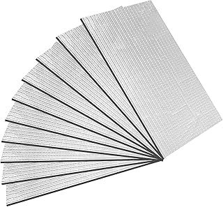 10PCS Car Sound Deadening Mat, 5mm Automotive Sound Deadener, Noise and Heat Insulation Close Cell Foam Material, Self-Adhesive Butyl Sound Deadener Mat for Hood, Ceiling, Door Cars