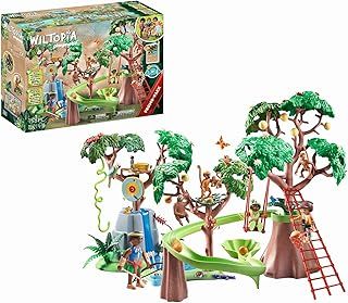 Playmobil 71142 Wiltopia Tropical Jungle Playground, Incl. Waterfall, ball track & Swings, Educational Toys, For the Little and Big Explorers, Sustainable Toy for Children Ages 4+