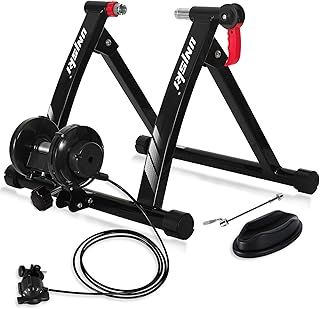 UNISKY Bike Trainer Stand Turbo Trainer Indoor Riding Stand Magnetic Bicycle Training Stand with 6 Level Resistance Fit for 26-28 inch, 700C wheel