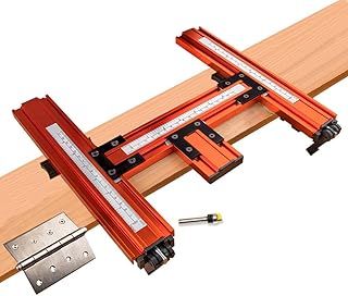 O'SKOOL Door Hinge Mortise Jig Kit – Cuts Hinge Mortises up to 2-1/4" Wide and 5" Long for Wooden Doors, Jambs, Latches, and Strike Plates