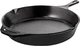 KICHLY 12 Inch Pre-Seasoned Cast Iron Skillet Frying Pan with 2 Handles for Ease of use, Induction Compatible Cookware for Indoor & Outdoor Use (12 Inch, 30.5 cm, Cast Iron Pan, Induction Compatible)