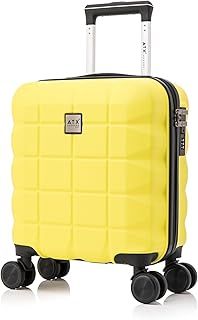 ATX Luggage 55x36x20cm Cabin Suitcase Super Lightweight Small Suitcase Approved for 100+ Airlines Including EasyJet, Ryanair, British Airways & Virgin Atlantic (Black, 21Inches, 33Liter)